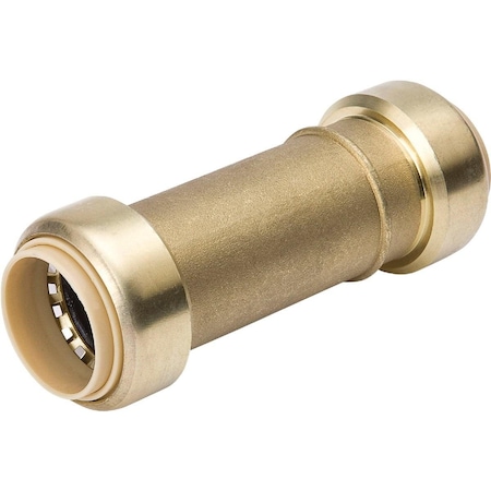Proline 1/2 In. x 1/2 In. Brass Push Fit Repair Coupling 6630-303